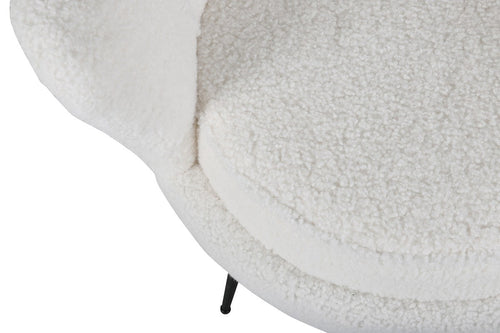 BRAM Fauteuil Ilora - Wit Teddy - vtwonen shop