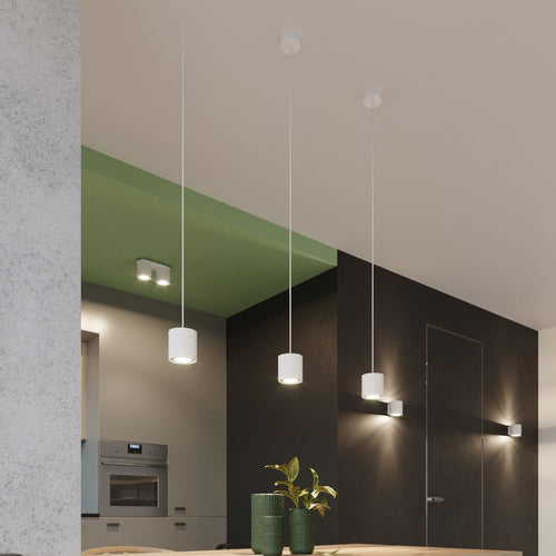 Sollux Lighting Hanglamp ORBIS 1 wit - 10x10x110cm