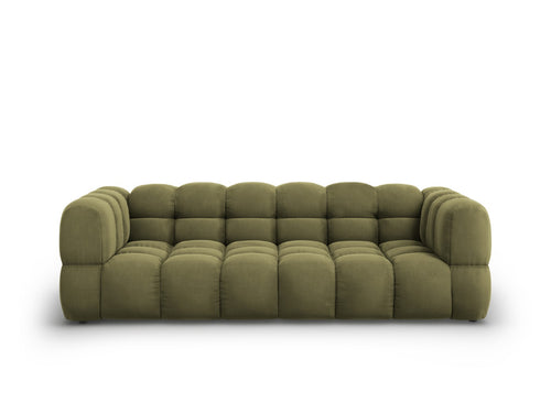 Cosmopolitan Design Modulaire bank Sky 4-zits, flueel, lichtgroen - 102x244x70cm