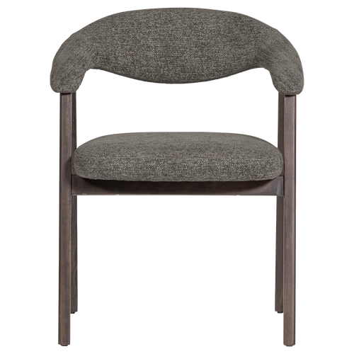WOOOD eetkamerstoel armleuning grijs Avar - Set Van 2 - 77x60x60