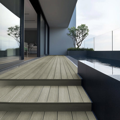 Home Deluxe - WPC terrasplanken complete set (incl. onderstructuur) SAMANA PREMIUM | kleur: antik, afmeting: 20 m²