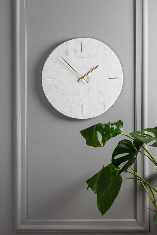 Light & Living klok MORENO - 43x2x43cm - wit - vtwonen shop