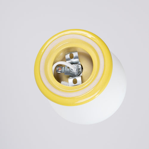 Sollux Lighting Wandlamp ZORI geel IP44 - 12x16x12cm