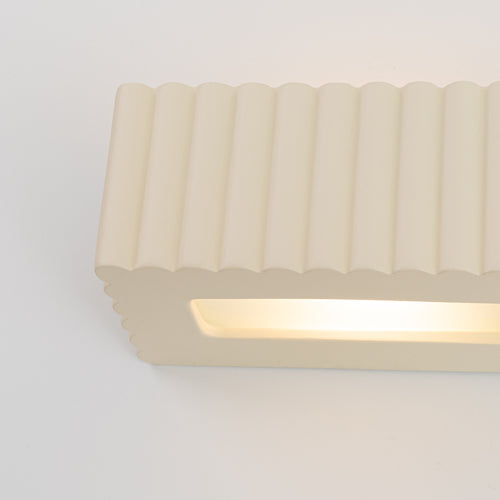 Sollux Lighting Wandlamp keramiek RIGATA beige - 34x12x10cm