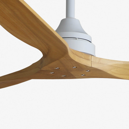 Faro Alo Grote 3-bladige matwitte Tuya Smart System van hout