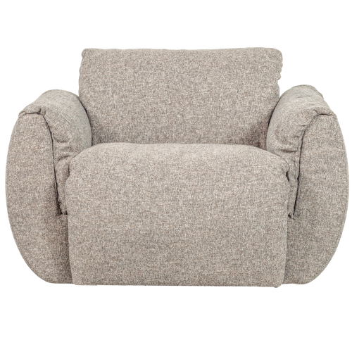 WOOOD draaifauteuil Baggy - Geweven Stof - Naturel Melange - 81x104x84 - vtwonen shop