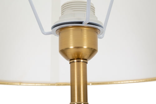 Mauro Ferretti vloerlamp - Ø 41x160 cm - wit/goud