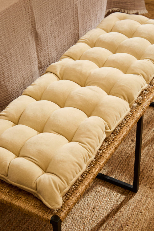Calma House Bankkussen Velour - Ecru - 40x120x4