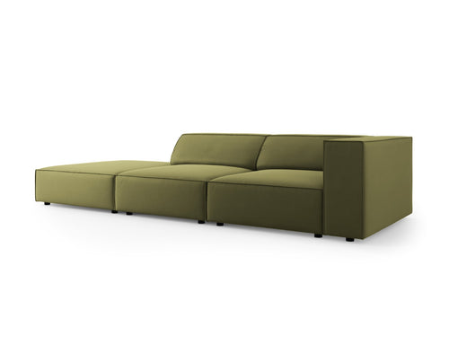 Cosmopolitan Design linker bank Arendal 4-zits, flueel, lichtgroen - 102x262x70cm