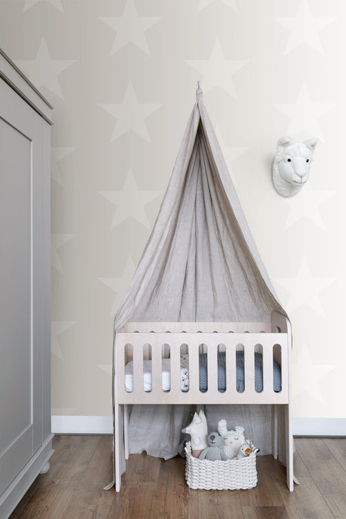 Origin Wallcoverings behang sterren beige - 53 cm x 10.05 m - 346825
