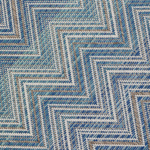 Kare Design Vloerkleed Zigzag blauw 330x230cm