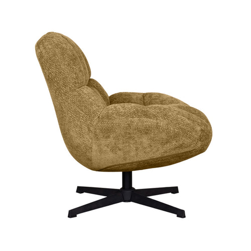 LABEL51 Fauteuil Huxley - Geel Stof - Draaibaar - vtwonen shop
