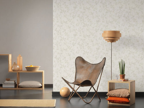 Livingwalls behang effen beige - 53 cm x 10.05 m - AS-363784