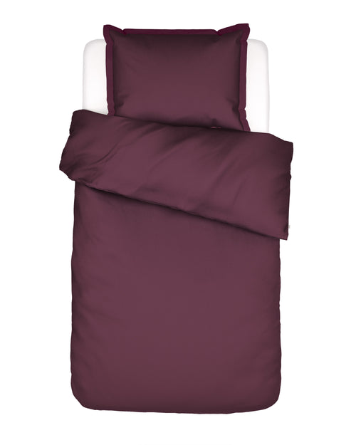 Essenza Aziza dekbedovertrek - Eenpersoons – 140x200/220 cm - Mauve wine