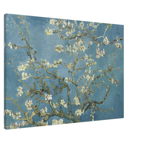 Artfulprints Canvas Vincent van Gogh - Amandelbloesem canvas - 150x100 cm - Blauw
