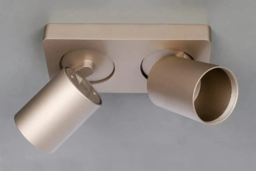 Artdelight spot Megano - 2 lichts - 20  x 11.5   cm - champagne - vtwonen shop