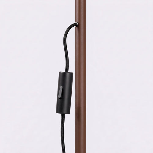 Sollux Lighting Vloerlamp NOX bruin - 30x30x165cm