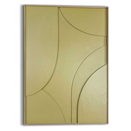 Reinders Terrace - vintage green schilderij 3d art -  groen - kantoor - 70x50cm