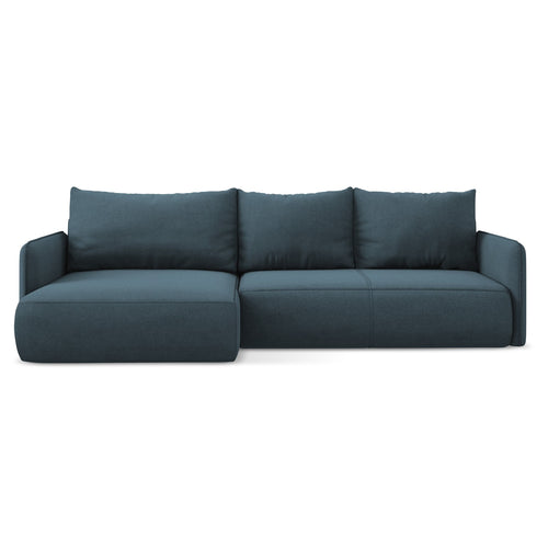 LaMiaSofa hoekbank links Palermo - textuurstof - jeans - 240x148x86