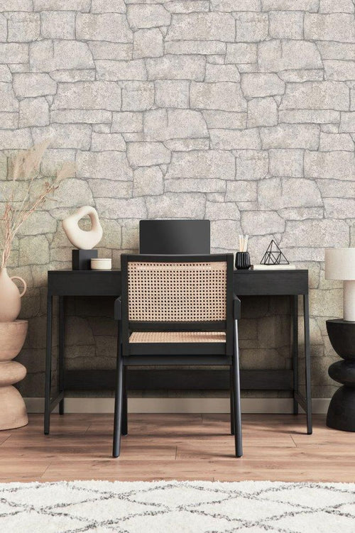 Erismann behang steen beige - 53 cm x 10.05 m - 661449 - vtwonen shop