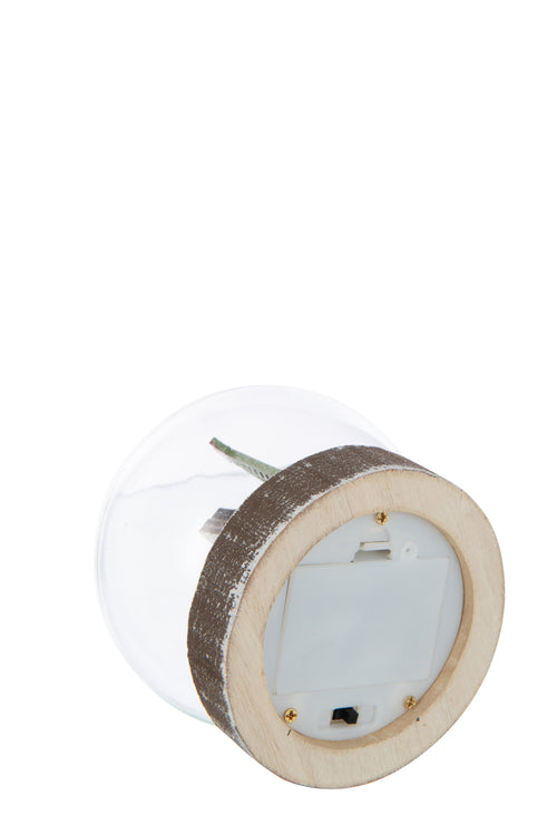 J-Line waterbal Huis - multiplex - wit/rood - 2 stuks - LED lichtjes - vtwonen shop