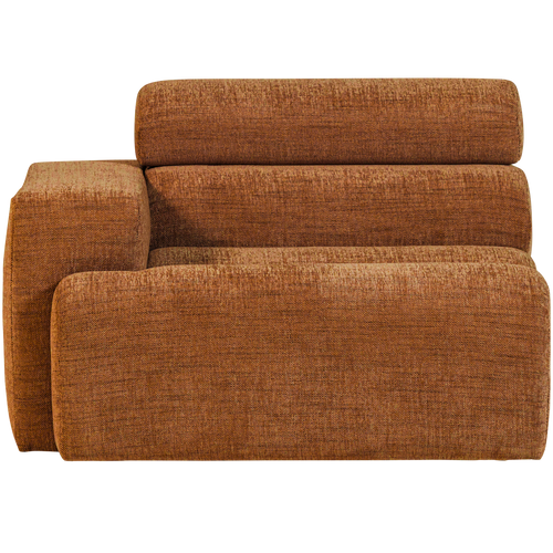 WOOOD 1-zits element bank arm links Novi - Polyester - Oranje Melange - 86x109x113 - vtwonen shop