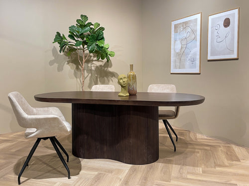 Livingfurn eetkamertafel Sevilla Brown - 220cm - mangohout