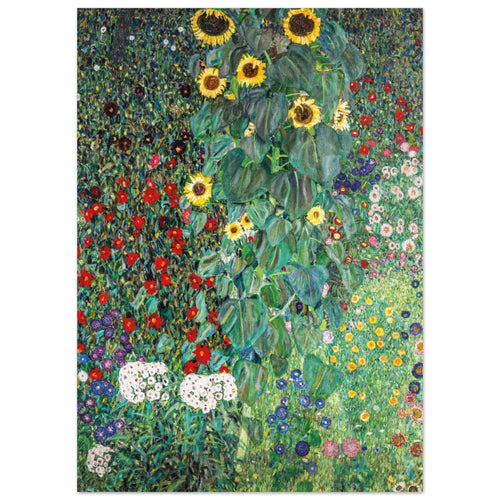 Artfulprints  Gustav Klimt - Country garden with sunflowers   poster 50x70 cm - vtwonen shop