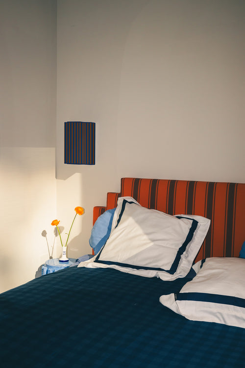 Gestoffeerd hoofdbord Lennon in fluweel 150 cm