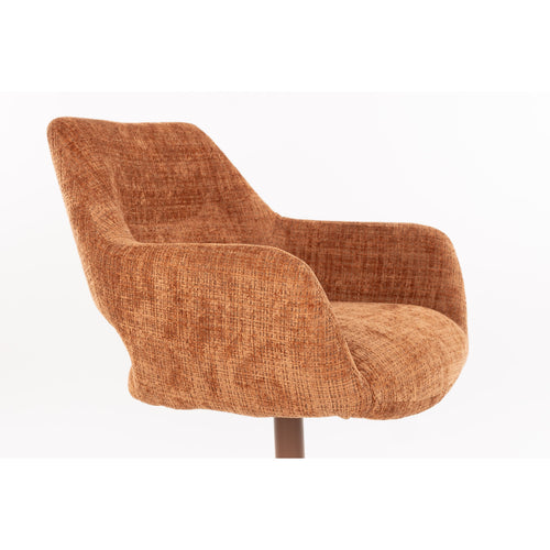 Housecraft Living Merel Eetkamerstoelen Armleuning Oranje - Set van 2