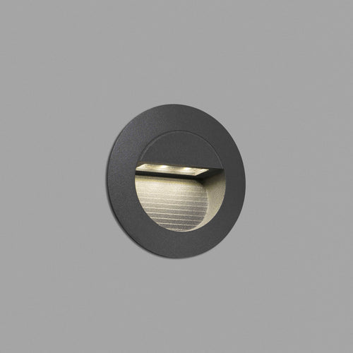 Faro Mini - LED Outdoor Inbouw Wandlamp Donkergrijs IP44