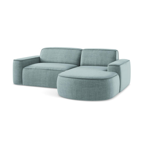 LaMiaSofa hoekbank rechts Melissa - textuurstof - jeans - 224x166x70