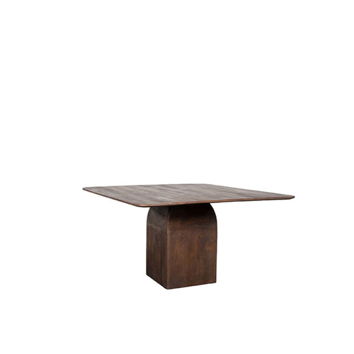 LABEL51 Eettafel Ingo - Donkerbruin Mangohout - 130x130x76cm