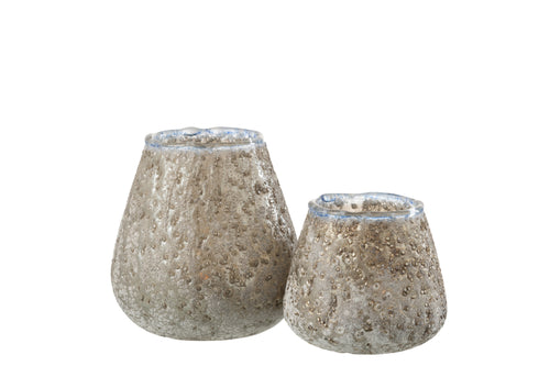 J-Line kaarshouder - glas - grijs - medium - vtwonen shop