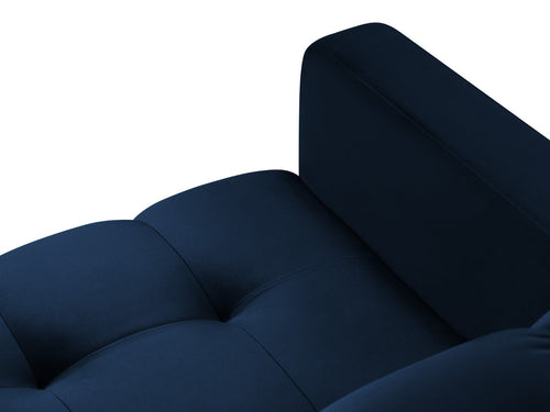 Cosmopolitan Design Fauteuil Bali flueel, koningsblauw - 96x87x75cm