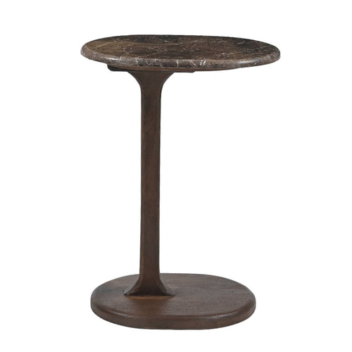 DÉJA Living Bijzettafel Jurva - Donkerbruin Marmer - 40x30x55cm - vtwonen shop