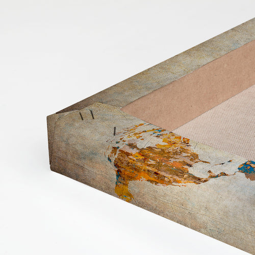 Canvas 60x40 Afdruk Oude Kaart