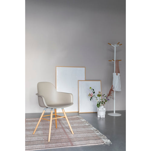 Zuiver Albert Kuip Eetkamerstoelen Armleuning Taupe - Set van 2