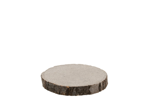 J-Line decoratief schors - schijf - hout - bruin - medium