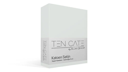 Ten Cate topper hoeslaken - 100% katoensatijn - 90x200 - naturel - vtwonen shop