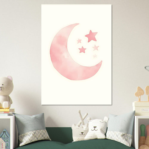 Artfulprints  Maan en sterren   poster 30x40 cm - vtwonen shop