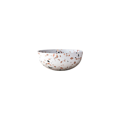 Tikamoon Ronde waskom van bruin premium terrazzo ∅ 32 cm - Bruin