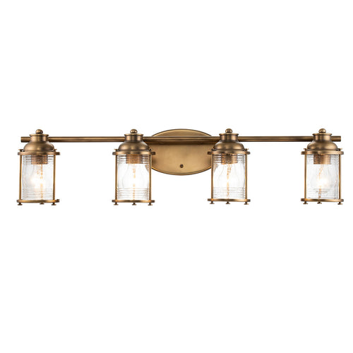 Elstead Kichler Ashland Wandlamp Natuurlijk Messing, IP44