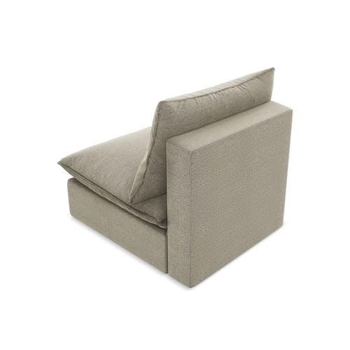 LaMiaSofa Bankmodule midden Ravenna - bouclé - taupe - 75x90x77