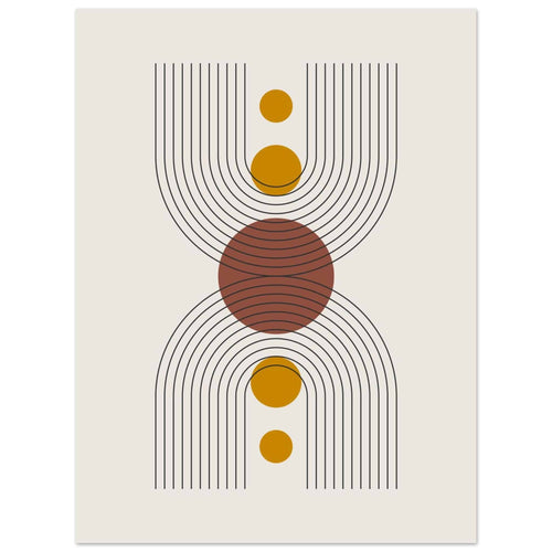 Artfulprints  Boho – Centered shape   poster 30x40 cm - vtwonen shop