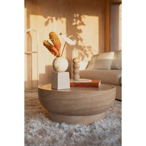 Zuiver Noble Salontafel Rond - Beige - vtwonen shop