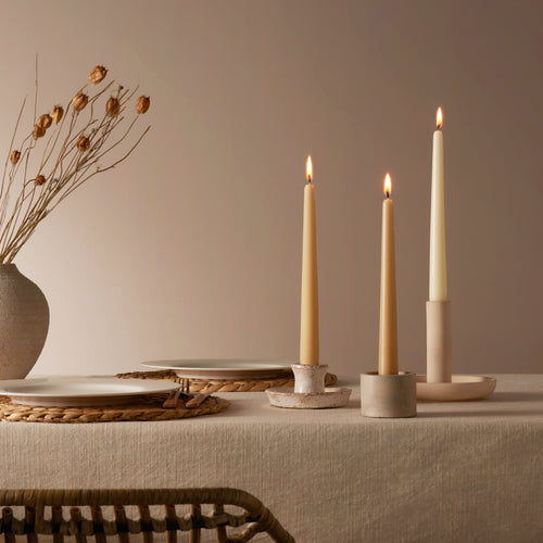 Bolsius gladde dinerkaarsen - wit - 24,5 cm - vtwonen shop