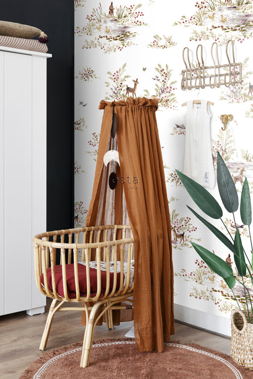 ESTAhome fotobehang hertjes bruin en terracotta - 200 x 279 cm - 159055 - vtwonen shop