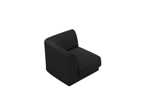 Micadoni - Hoekmodule "Miley" boucle zwart - 90x90x70cm