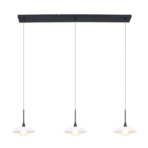 Steinhauer hanglamp tallerken - 3 lichts - 18x 160 cm - zwart - vtwonen shop